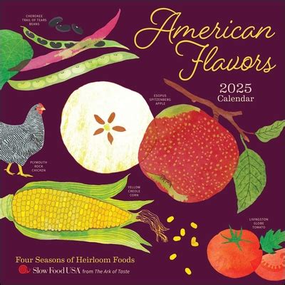 Food Calendar 2025 Usa - Alla Lucita