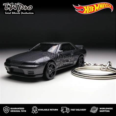 HOT WHEELS Gantungan 風火輪鑰匙扣 Nissan Skyline GT R R32 鑰匙圈鑰匙扣定制 蝦皮購物