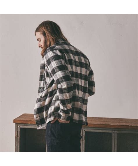 NAKED FAMOUS DENIMネイキッドアンドフェイマスデニムのWork Shirt Slubby Buffalo Check White WEAR