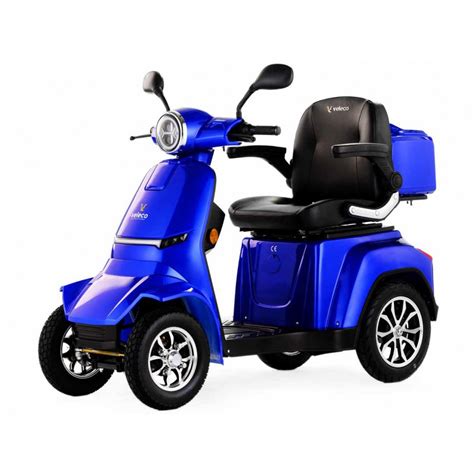 Motorino Elettrico Per Invalidi E Obesi Con Ruote Veleco Gravis Blu