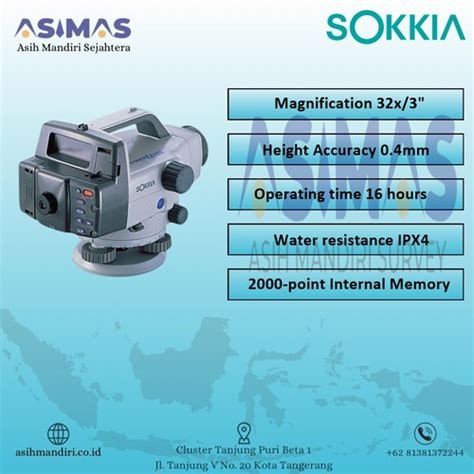 Jual Digital Level Sokkia Sdl Harga Sokkia Sdl Digital Level