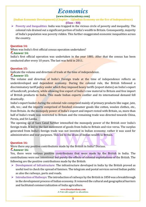 NCERT Solutions For Class 12 Indian Economic Development Chapter 1