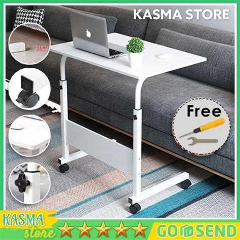 Jual Meja Laptop Portable Kasur Samping Tempat Tidur Meja Roda