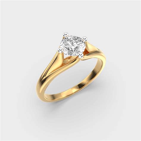 50 Cent Split Band Diamond Ring | Jewelbox