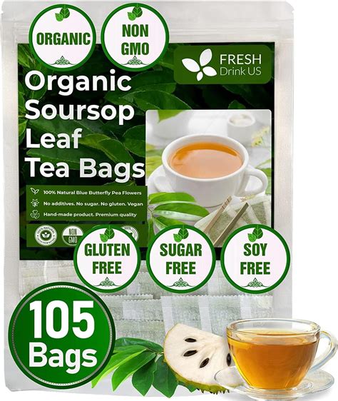 Top Soursop Graviola Leaves Tea Bags Pure Organic Non Gmo