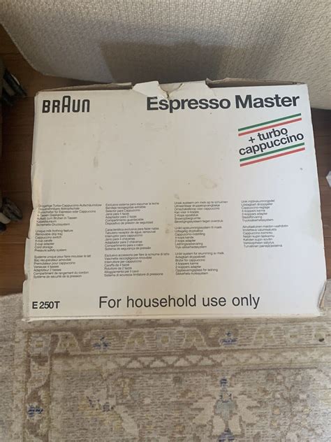 New Nos Vtg Braun Coffee Espresso Cappuccino Master Machine E250t Ebay