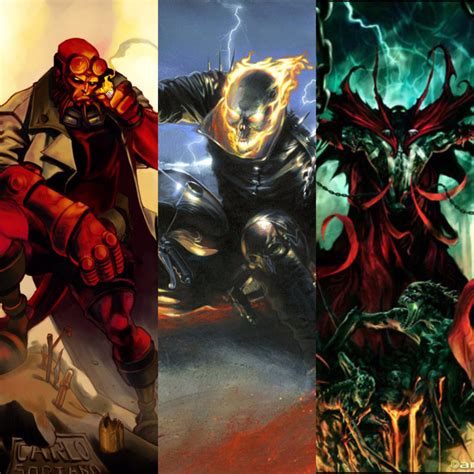 Hellboy, GhostRider, Spawn vs Scorpion, Kratos, Dante - Battles - Comic ...