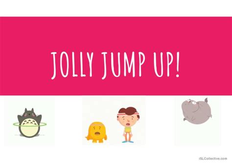 Jolly Jump Up Game Warmer Filler English Esl Powerpoints