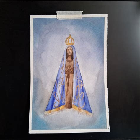 Nossa Senhora Aparecida Aquarela - 🌸 Nossa Senhora Aparecida - Aquarela A5 🌸 Apresentamos essa linda ...