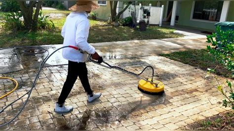 Pressure Washing Paver Driveway Must Watch Youtube