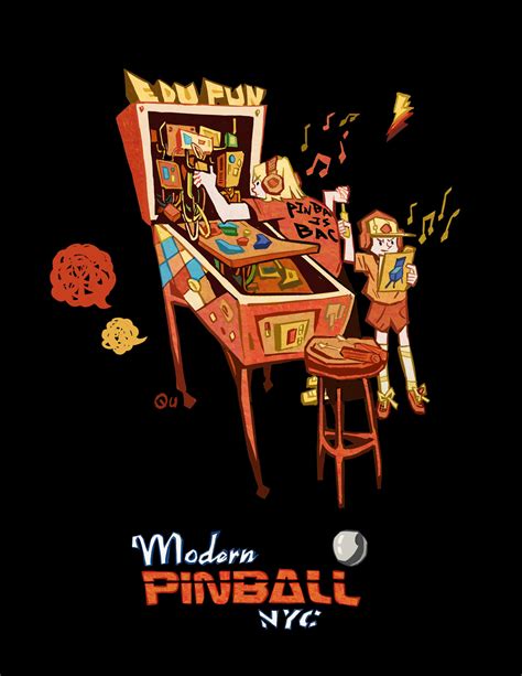 Modern Pinball NYC, posters and T shirts on Behance