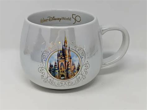 Wdw 50th Anniversary Cinderella Castle Walt Disney World Ceramic Coffee