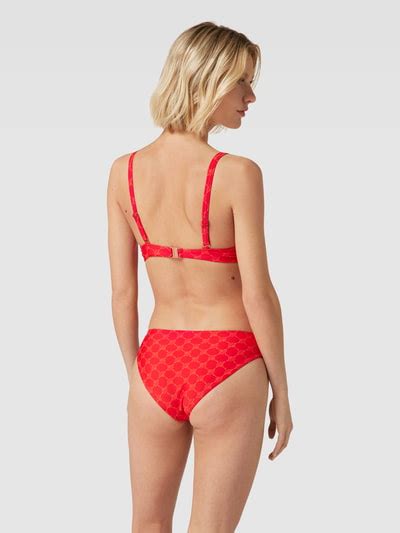 Joop Bodywear Bikini Oberteil Mit Eingearbeiteten B Geln Rot Online Kaufen