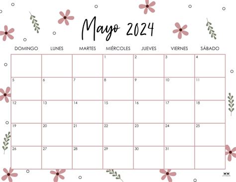 Mayo 2024 Calendar Annis Brianne