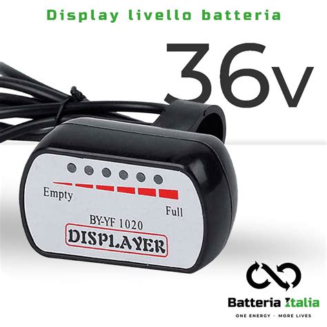 Display Livello Batteria Per Bicicletta Elettrica 36v Da Manubrio