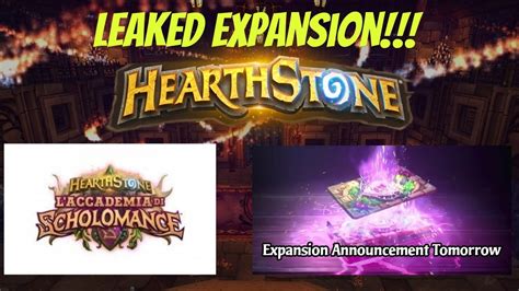 Hearthstone Road To Legend Leaked Expansion Info On Stream YouTube