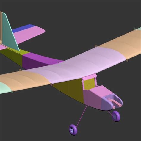 STL Datei Pilot Baby 3D Printable Vintage RC Sports Model