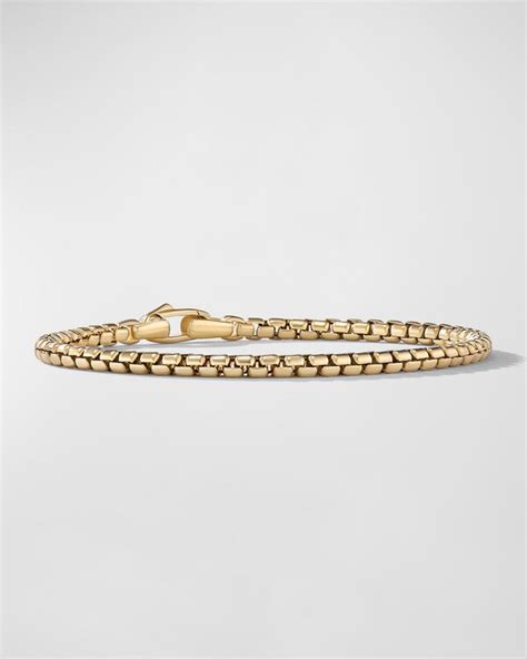 David Yurman Box Chain Bracelet In K Old Mm G Editorialist