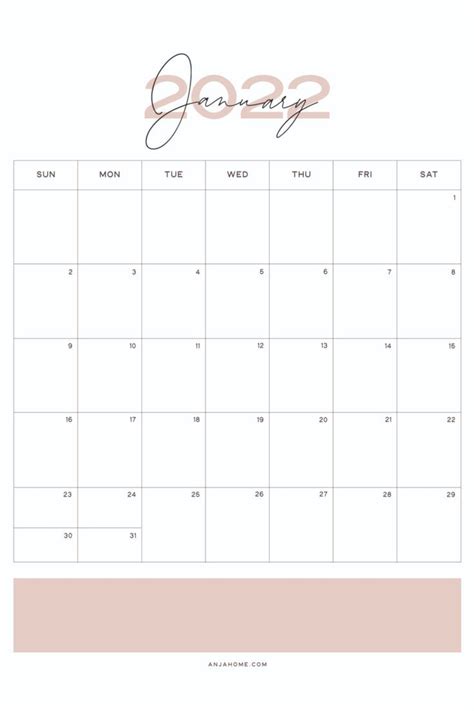 Cute January Calendar Printable (2025) - AnjaHome | Страницы ...