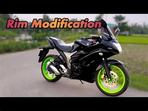 Suzuki Gixxer Sf Rim Modifications Customization Rim Colour