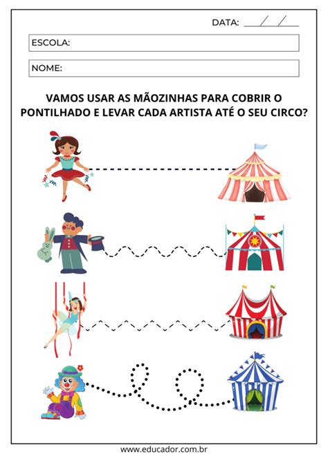 Dia Do Circo Na Educa O Infantil Atividades E Moldes Educador