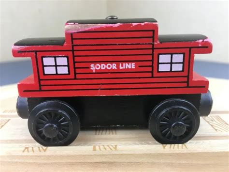 THOMAS THE TANK Engine Wooden Train Sodor Line Caboose 1996 Version