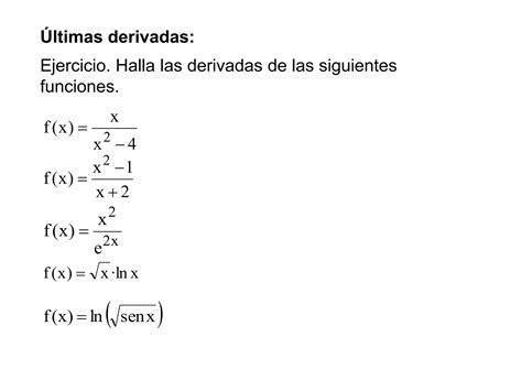 Reglas de derivación PPT