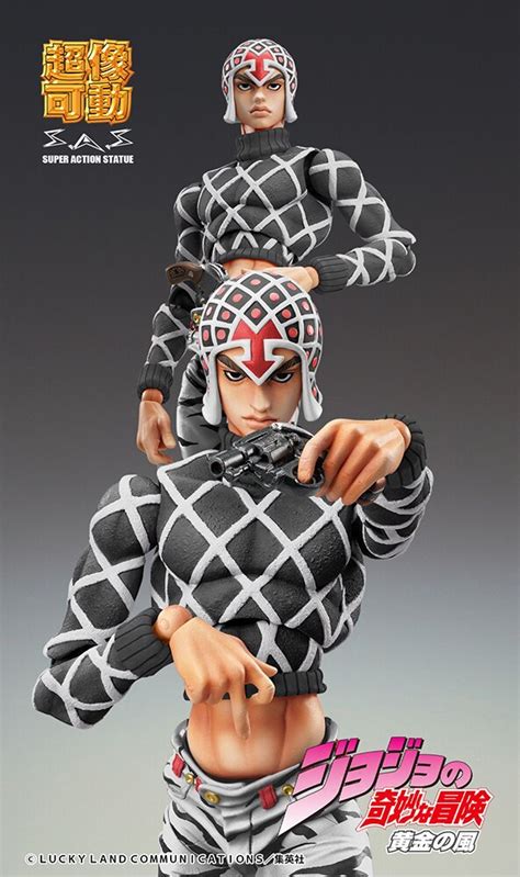 Super Action Statue Big Jojo S Bizarre Adventure Part Guido Mista Sex Pistols Ver Black