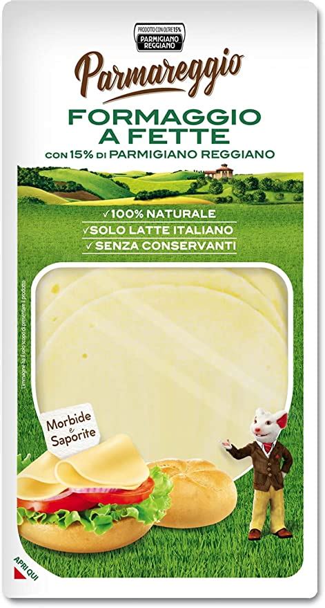 Parmareggio Formaggio A Fette Al Parmigiano Reggiano G Amazon It