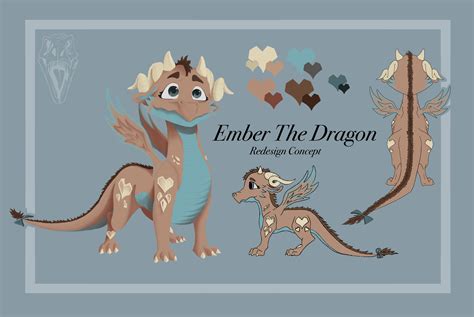 Artstation Ember The Dragon Spyro Redesign