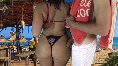 I Went To A Beach Party And Grabbed The Big Butt Of An Unknown Married Latina Milf While At The