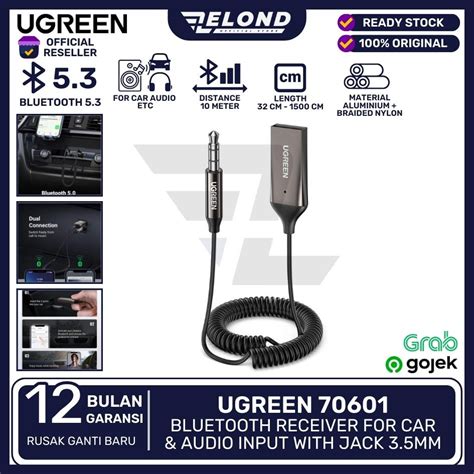 Jual Bluetooth Mobil Car Receiver UGREEN 70601 Untuk Mobil Head Unit