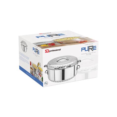 Sq Professional Jumbo Pure Stainless Steel Hot Pot L