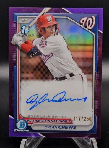 2024 Bowman Dylan Crews Purple Chrome Auto 250 CPA DC EBay