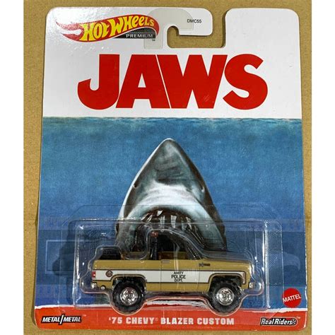 風火輪 Hot Wheels 經典 電影 大白鯊 JAWS Chevy Blazer Custom 警長卡車 蝦皮購物