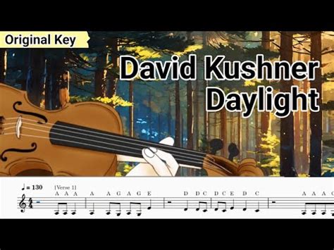 David Kushner Daylight Violin Sheet Youtube