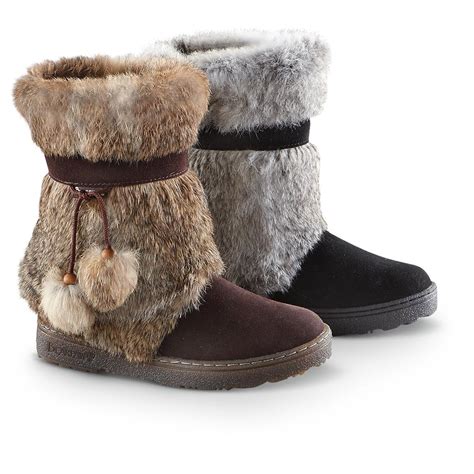 Womens Bearpaw® Tama Ii Rabbit Fur Boots 207233 Casual Shoes At