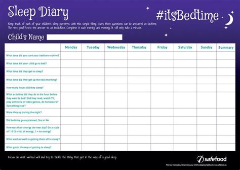 How To Use A Sleep Diary At Edward Johns Blog