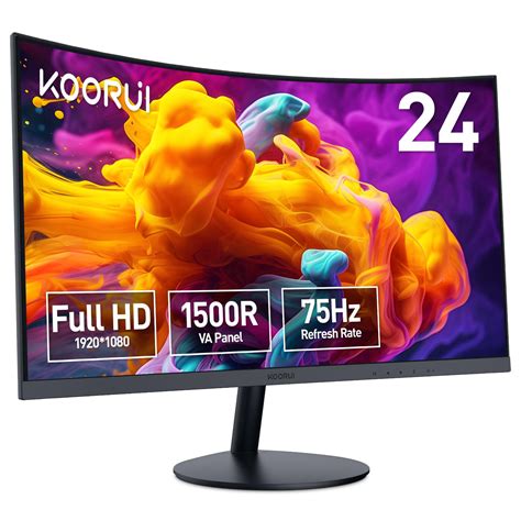 Snapklik.com : 24 Inch Curved Monitor, Full HD 1080P Curved Computer