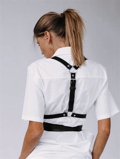 1 Peça Punk Body Harness Mulheres Bondage Lingerie Sexy Underwear Arnês Corpete Meias Ligas