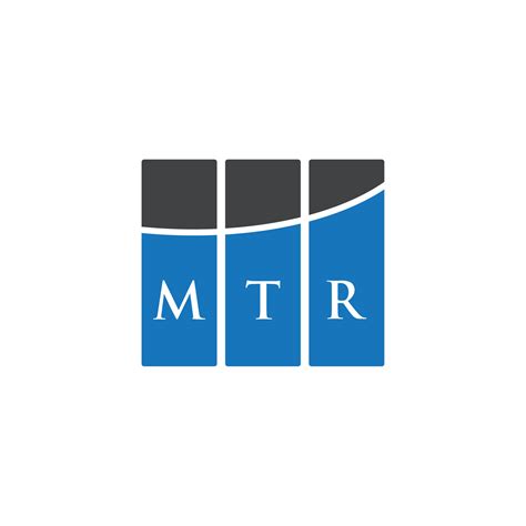 MTR letter logo design on WHITE background. MTR creative initials letter logo concept. MTR ...