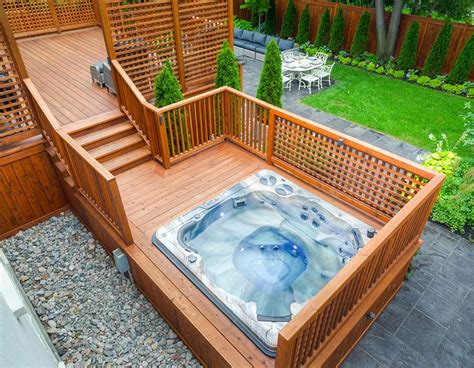 Stunning Hot Tub Landscaping Ideas Hot Tub Backyard Hot Tub Outdoor Hot Tub Patio
