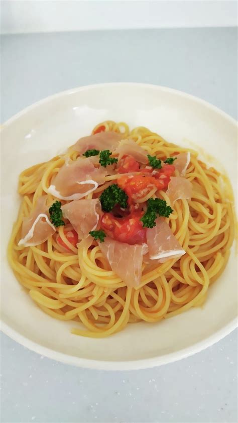 フレッシュトマトパスタぺぺロンチーノ風 By のんのおうちごはん 【クックパッド】 簡単おいしいみんなのレシピが395万品