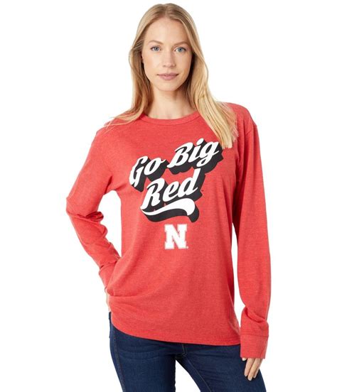 【楽天市場】ローレンジェームス レディース シャツ トップス Nebraska Cornhuskers Long Sleeve Crew Tee Red Heather：revida 楽天市場店