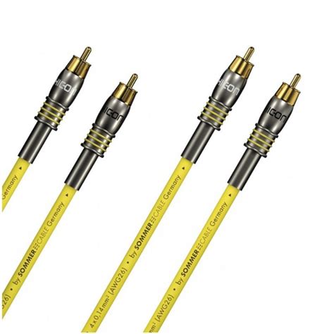 KABELY Sommer Cable HC Epilogue Yellow Pair 1 0 M Techhouse Cz