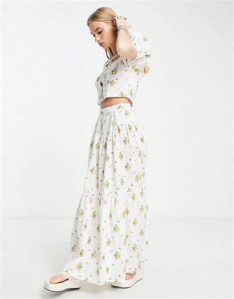 Reclaimed Vintage Limited Edition Co Ord Set Met Bloemenprint Asos