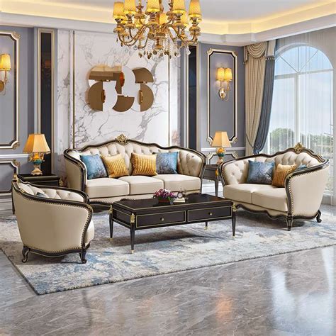 Luxury modern classic sofa design European classic sofa styles 7280