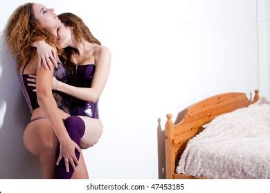 Two Sexy Lesbian Women Nice Lingerie Stock Photo 47453185 Shutterstock