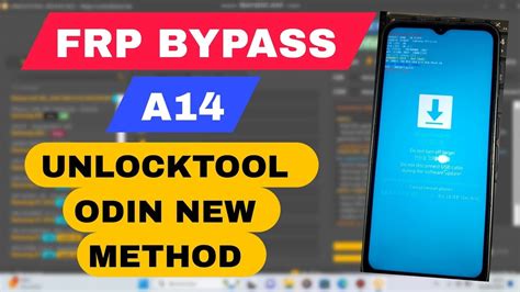 Frp Bypass A14 With Unlocktool Odin Mode New Method Youtube