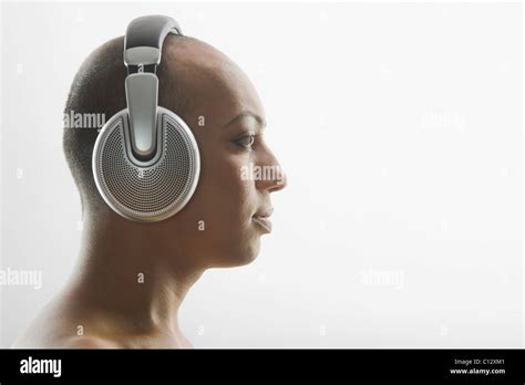 Gay Man Listening To Headphones Stock Photo Alamy